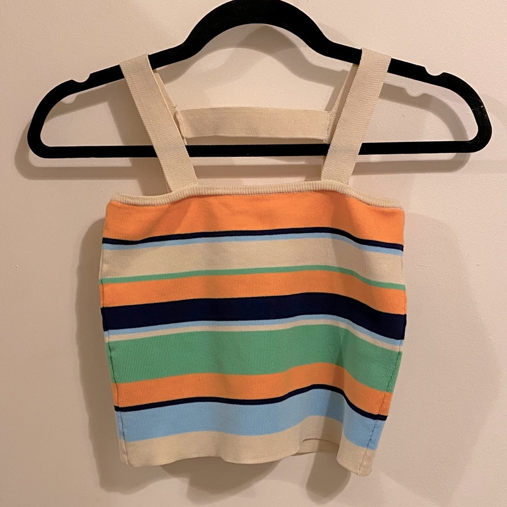 Vintage multi striped tank